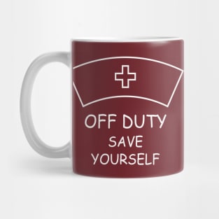 Off Duty Save Yourself Mug